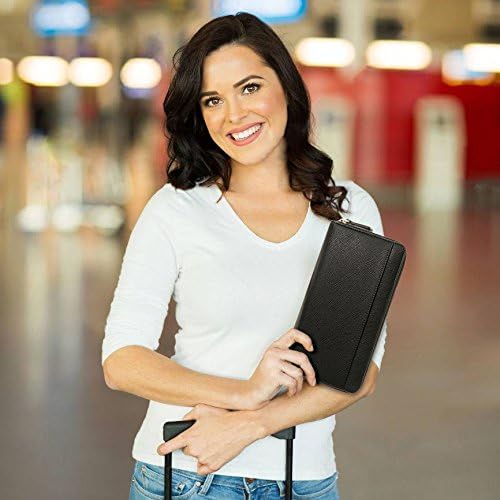 Travel Document Organizer - RFID Passport Wallet Case Family Holder Id Wristlet