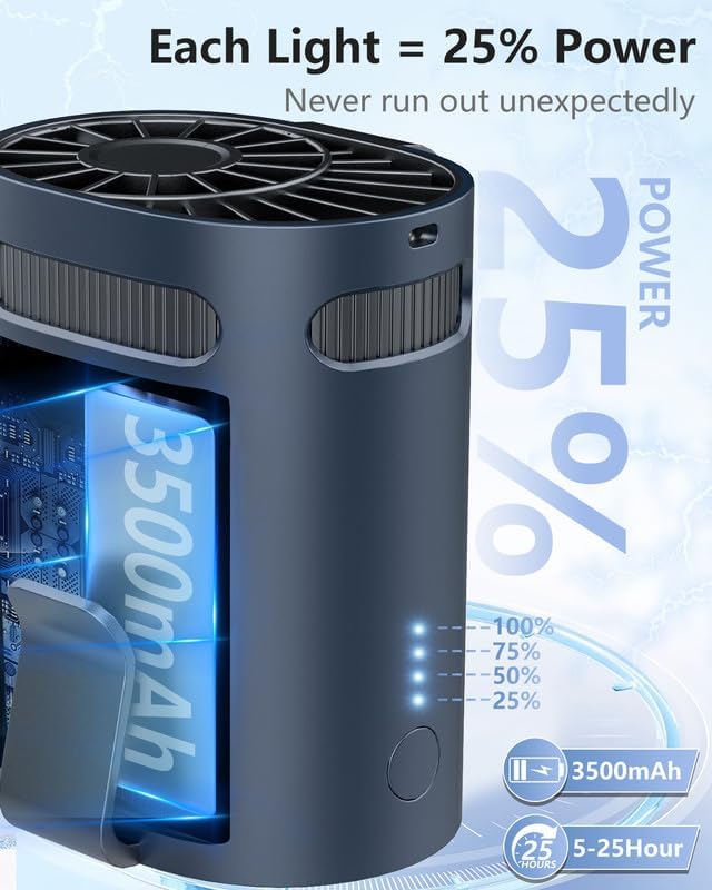 Belt Fan Clip on Waist Portable Cooling Fan-Individual Personal Noiseless Cooler Under Clothes Tshirt Hip Pants Back,Summer Hot Flashes Wear around Your Neck for Adult Outside Walking Working Pink