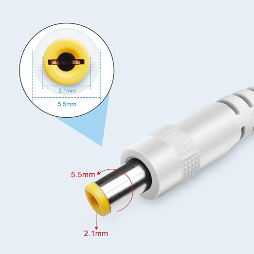 12V Power Supply, 12 Volt 2A 24W DC Power Supply, White LED Power Adapter, AC 110V to 12V Wall Mounted Transformer Plug for LED Strip Lights with 5.5/2.1 DC Female Connector, 3 Pack