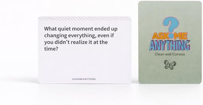 ASKMEANYTHING Recovery Card Game Clean & Curious Edition – Fun & Thought-Provoking Sobriety Cards for Reflection, Connection & Group Conversations – Light Recovery Game for Adults