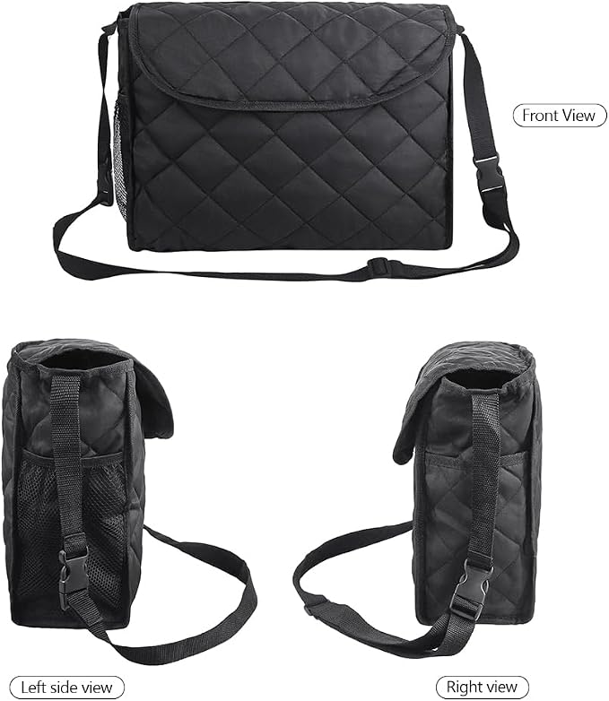 Wheelchair Backpack Bag Walker Suspension Bag Walking Aid Storage Organizers with Adjustable Straps Wheelchair Accessories Pouch for Seniors Disabled