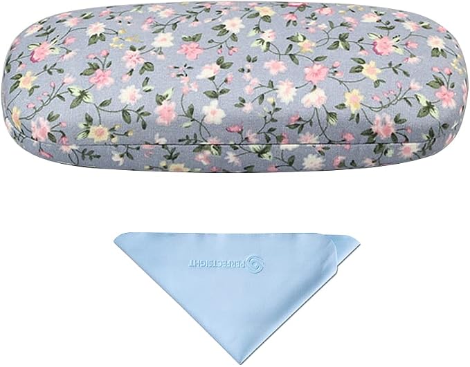 PERFECTSIGHT Hard Shell Eyeglasses Case, Kawaii Protective Glasses Case for Kids, Cute Eyeglass Case for Women Men Girls
