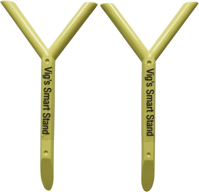 Golf Club Stand and Holder - Set of 2 - Golf Accessories, Pocket Size for Wet Grass Protection by Vig's Smart Stand