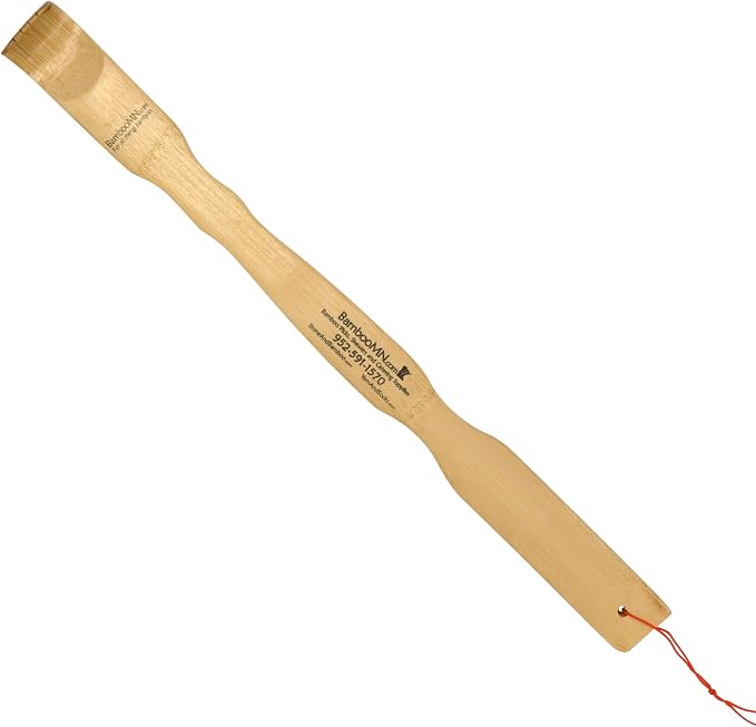 BambooMN 17 Inch Bamboo Wooden Back Scratchers for Itchy Stress Relief, 1 Unit