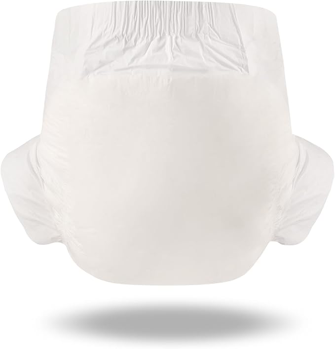 Littleforbig Adult Diaper 10 Pieces - ABDry New White Diapers (Large 36"-48")