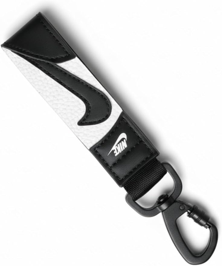 Nike Swoosh Key Holder - Durable Carabiner-Style Clip, Keychain with Iconic Branding