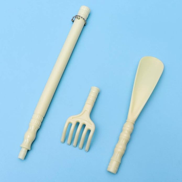 FOMIYES Massage Claw Shoehorn Two-in-one Tool Long Handle for Easy Use for Elderly Disabled Travel Durable Pp Material