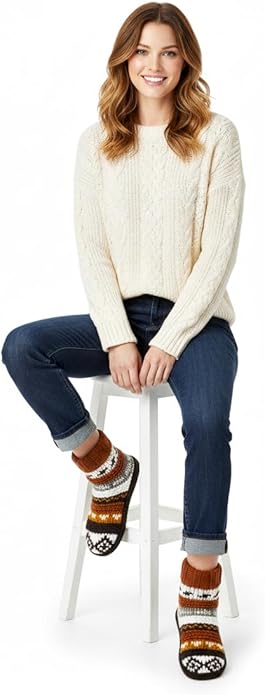 Warm Slipper Socks for Women, Winter Fuzzy House Shoes Indoor, Cozy Christmas Gifts Unique