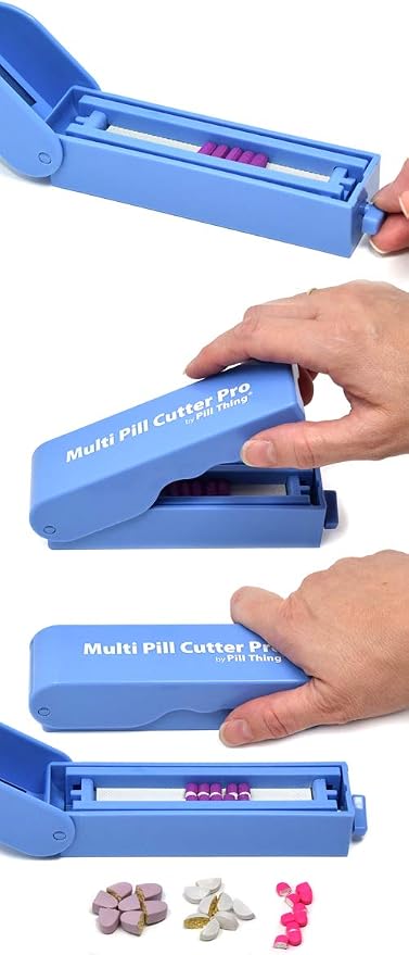 Multi Pill Cutter Pro - Large Pill Splitter Cuts Multiple Pills Easily, Cleanly & Precisely - Unconditionally Guaranteed