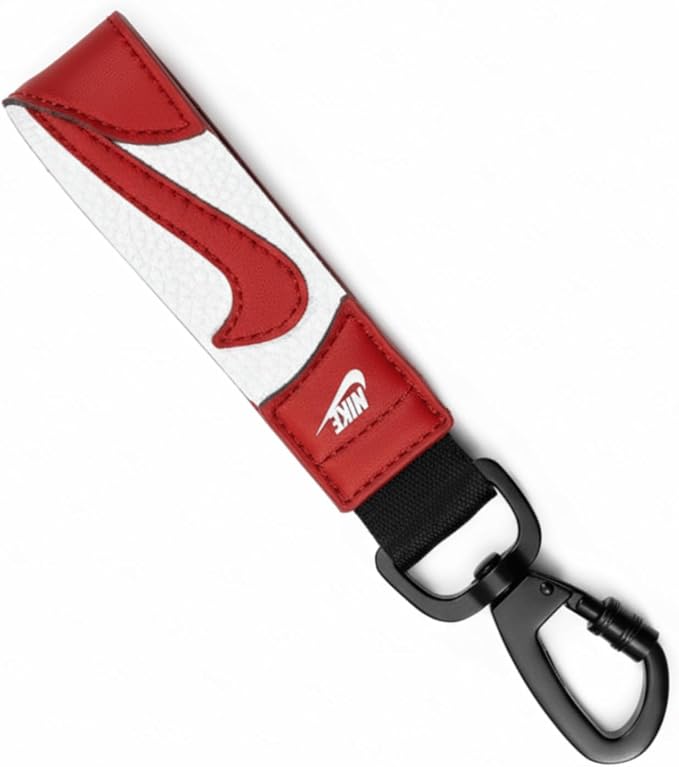 Nike Swoosh Key Holder - Durable Carabiner-Style Clip, Keychain with Iconic Branding