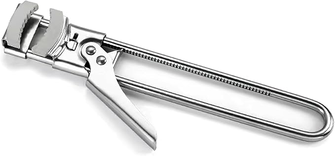 Jar Opener for Weak Hands, Adjustable Multifunctional Stainless Steel Can Opener Jar Lid Gripper With non-slip module, Removes Tight Jar Lid for Seniors with Arthritis, Manual, Kitchen Accessories