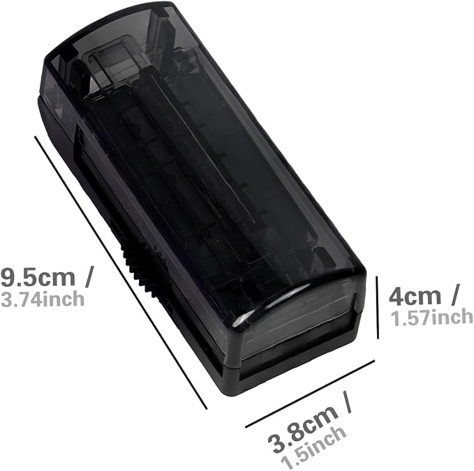 Multiple Pill Cutter for Small or Tiny Pills, Adjustable Pill Splitter for Large Pills Multi Tablets, Stainless Steel Cutting Blade and Blade Guard (Black)