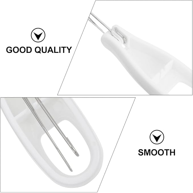 Cabilock Button Hook and Zipper Puller 2pcs Set, Foldable Handheld Buttoning Aid and Zipper Helper for Clothes Dressing, Fixed Button Hook Tool Suitable for Elderly and Disabled Users