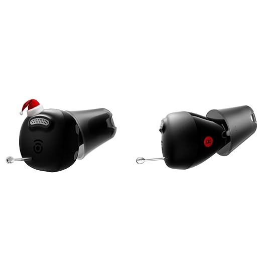 Cearvol-Nano OTC Hearing Aids for Seniors Rechargeable with Hygiene Light Case Noise Reduction Feedback Cancellation 54 Hours Battery with Case Discreet in-Ear, Midnight