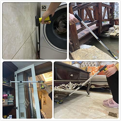 32" Foldable GrabRunner Reacher Grabber with Strong Magnetic Tip for Seniors, Disabled, After Surgery Recovery(Yellow)