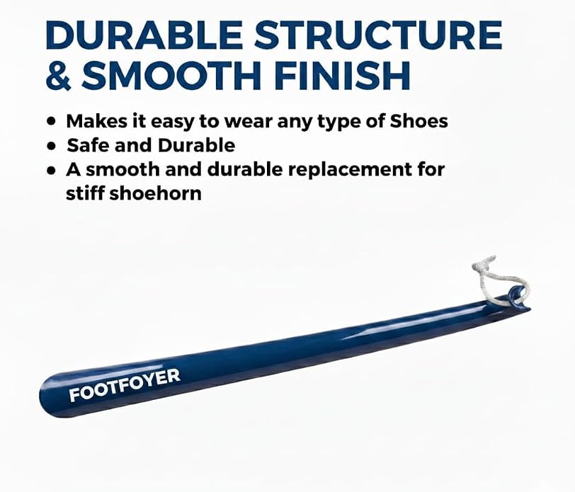 Long shoehorn that is comfortable to wear and has a handle is ideal for both men and women