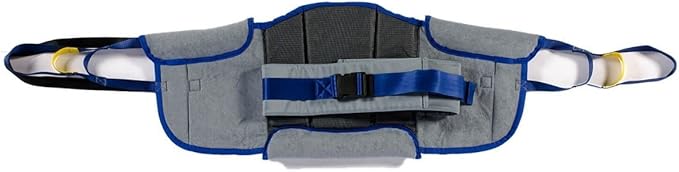 Patient Aid Comfort Padded Sit-Stand Sling (PASA3) with Back Support & Assist Straps for 250-400 lb Patient Transfers - Transfer Sling Works with Most Lifts