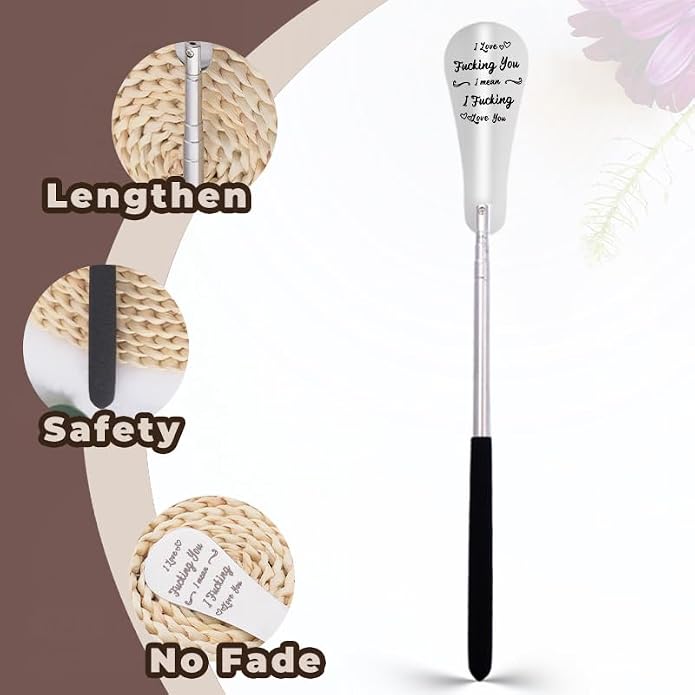 Shoe Horn Spoon Helper for Seniors Long Shoehorn for Dad Husband Long Handle Shoe Horn Spoon for Shoes