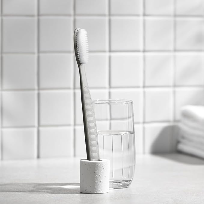 WANGTA Basic Stone – Extra Large Toothbrush – 1.6 inch (4 cm) Wide Head | 4,000 Bristles for Deep Cleaning & Gum Care | Made in Korea Premium Oral Care (10 Pack)
