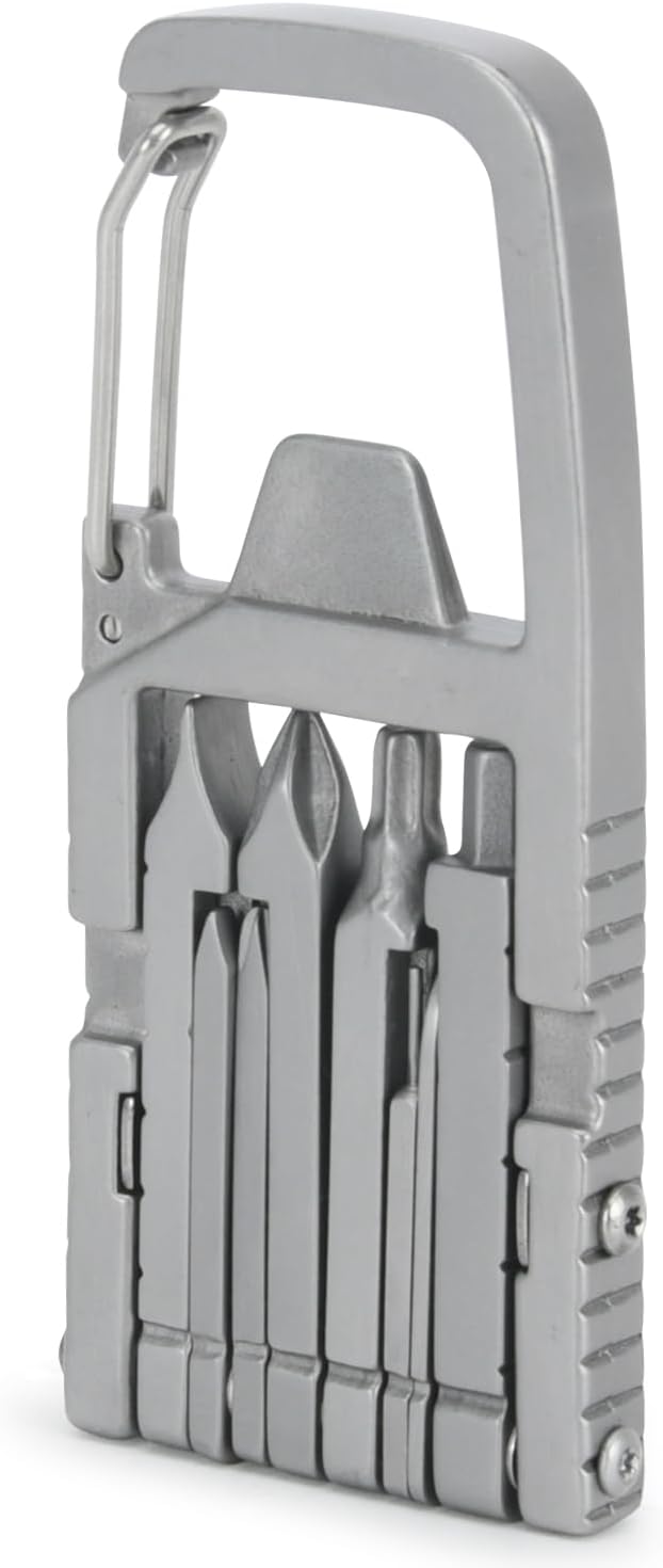 Generic 12 in 1 Keychain Multitool Screwdriver Bit Folding Multi Tool Bottle Opener Portable Pocket Tool for Outdoors Camping