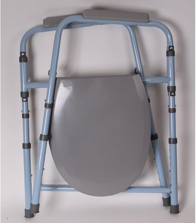 Carex 3-in-1 Folding Bedside Commode with 14 Pack Commode Liners - Porta Potty for Adults - Portable Toilet Supports Up to 300lbs, Bedside Commodes for Seniors and Commode Chair
