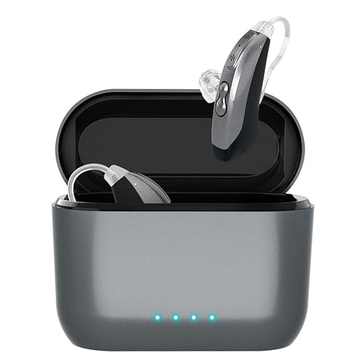 16-Channel OTC Hearing Aids for Seniors & Adults | Rechargeable, Comfort-Fit Design with Advanced Noise Cancellation for Clear Sound
