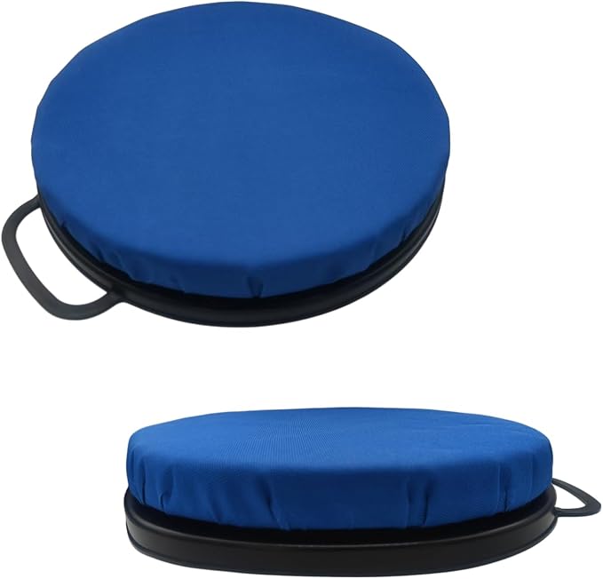 360-Degree Swivel Bucket Seat Lid 5 Gallon Bucket Seat Cushion, Black Foam Padded Buskets Seats Lid for Fishing Hunting