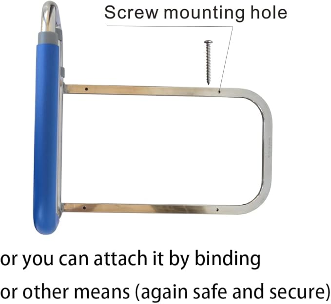 Elderly Assis Adjust Bed Rail Adjustable Stainless Steel Bedside Grab Bar for The Stable and Foldable