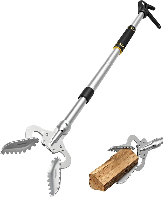 Grabber Reacher Tool, 53.5" Heavy-Duty Trash Picker with Dual Handles | Aluminum Alloy Grabber Tool | Strong Grip Design | Picks Up Trash, Branches & Firewood