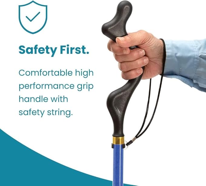Walking Cane for Men and Women - Special Balancing Stick With 10 Adjustable Heights - Self Standing, Folding, Portable, Collapsible, and Comfortable