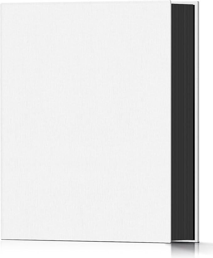 Popotop Photo Album 4x6 100 Pockets for Wedding Gifts,Linen Hardcover Picture Albums for Family Anniversary Baby Vacation Pictures
