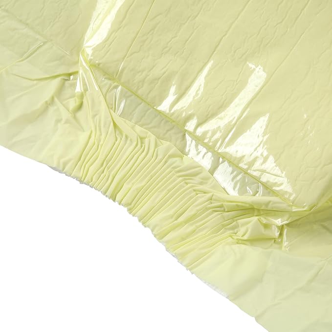 CutiePlusU Disposable Diaper Protective Underwear Absorbent Briefs Dry Surface - Yellow 10 Pieces (Large 37"-47")