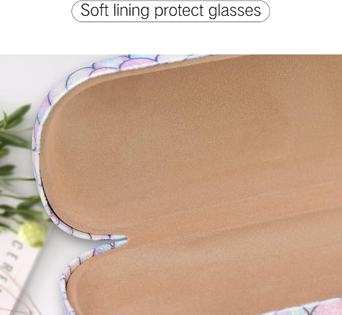PERFECTSIGHT Hard Shell Eyeglasses Case, Kawaii Protective Glasses Case for Kids, Cute Eyeglass Case for Women Men Girls