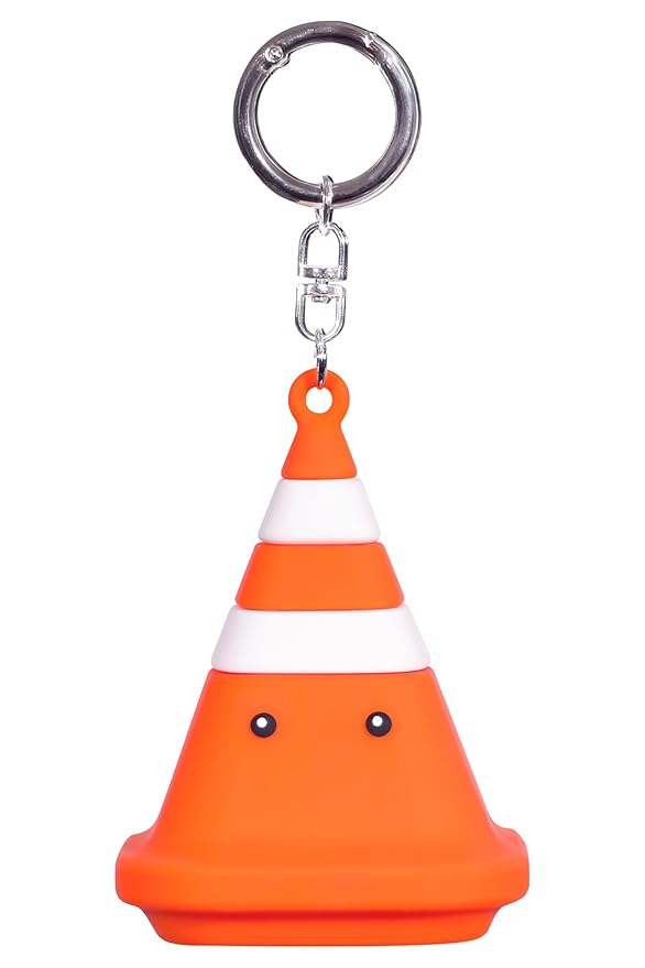 KAHI Airy Fit Sun Stick Rubber Cone Silicone Keychain Holder Bag Charm Case | Soft Silicone Holder, Scratch Protection, Portable Keyring, Cute Bag Charm, Travel-Ready, Easy SPF Access