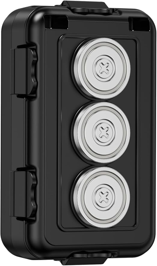 Magnetic Key Box,Magnet Key Holder Under car,Hide a Key Magnetic Holder,IPX7 Waterproof Key Hider Outdoor (Regular)