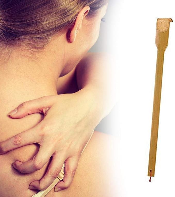 Wooden Bamboo Back Scratcher - Back Scratchers for Adults Men Women, Bamboo Back Scratchers & Wooden Massage Tools, Long Handle Itchy Scratch Relief, Christmas Men's Gifts and Grandpa Gifts Massager
