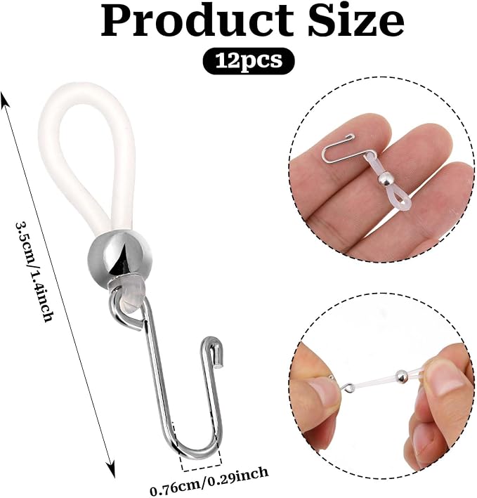 12 Pcs Pants Zipper Holder Upper for Jeans, Zipper Slipping Stopper Keep Zippers up on Pants, Hooks for Jeans Zippers Jean Buttons, Clasps to Keep Pant Up Stop Slipping