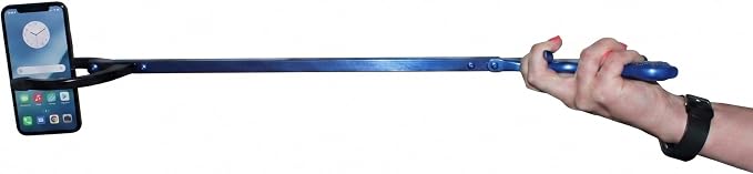 Rehabilitation Advantage 26" Reacher Grabber Tool Set of 2, Blue | 26" Aluminum Reacher Set with 3" Jaw, Magnetic Tip, Ergonomic Grip, Lightweight, Rust-Proof, Blue, 2-Pack.