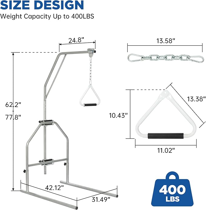 Trapeze Bar for Bed Mobility, Free Standing Trapeze Bar, Assisting Patient and Elderly in Bed, Strong and Work Well