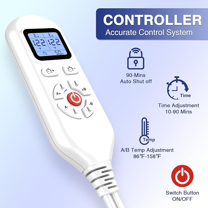 Heated Gloves for Arthritis Hands - Electric Heating Mittens 30s Fast Heat Therapy for Carpal Tunnel Pain Relief - Hand Heating Pad Treatment Wrist Fingers 10-90Min Auto Shut Off & 86℉-158℉ Temp
