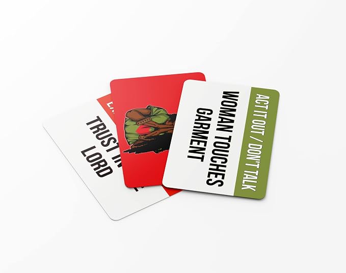 Prayer Warrior – Bible Charades Card, Christian Bible Trivia and Charades Card Game for Adults, Families, and Church Groups, Great Gift for All