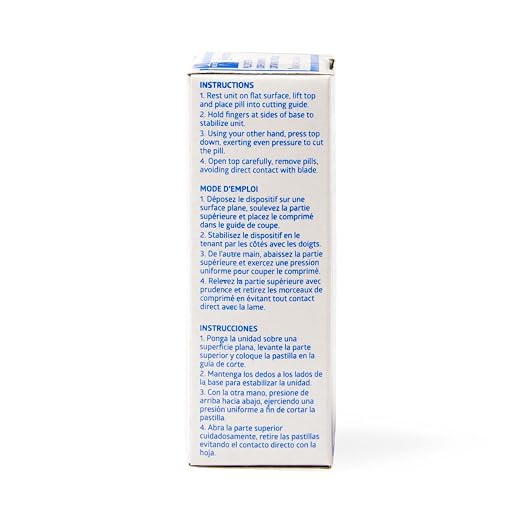 Medline Splitter, Pill, Blue, Custom for 1004470, Pack of 144