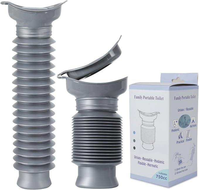 Pee Bottles for Men,Portable Urinal for Men,Collapsible Urine Bottle 750ML | Car Urinals for Men and Women,Emergency Urinal Bottle Shrinkable Pocket Toilet for Travel,Camping,Traffic Jam,Road Trips