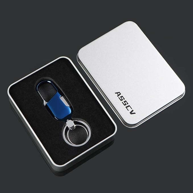 Car Keys Keychain, Heavy Duty Keychains,Car Key Fob Accessory For Men and Women,With Elegant Metal Box