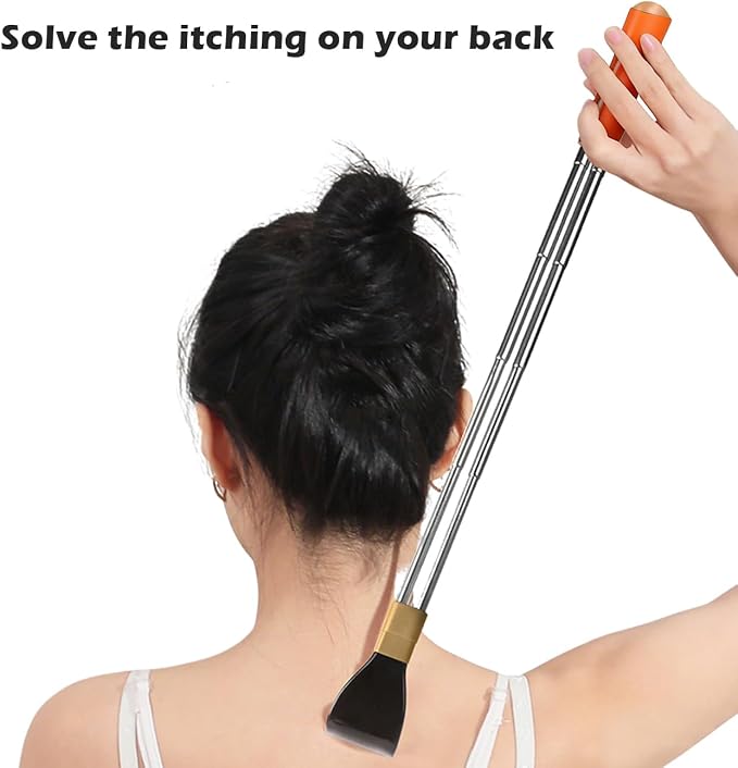 Back Scratcher for Adults 21.26 inch | Back Itch Relieve | Extendable Scratcher for Men Women Portable and Lightweight Orange