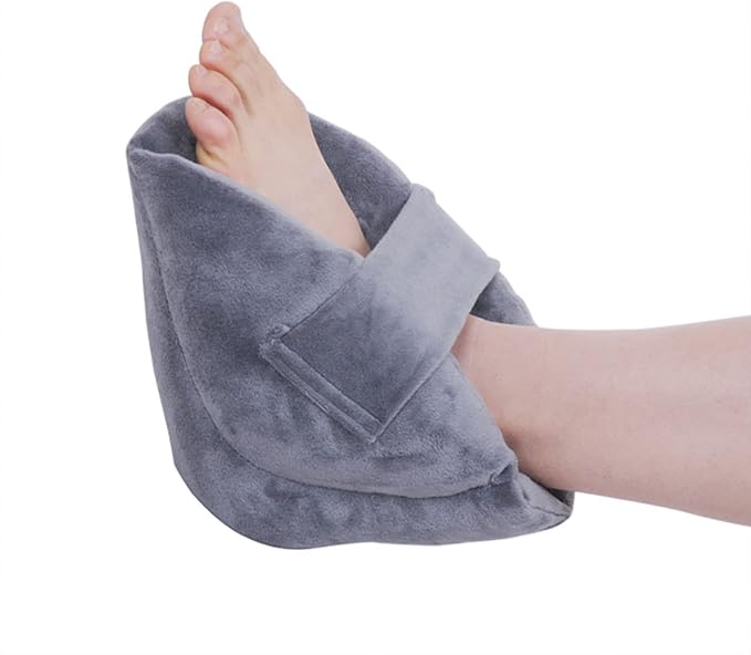 GREUS Heel Elevation Pillow Heel Protector for Bed Sores Heel Pressure Relieve Cushion Anti Bed Sore Pad Leg Rest Ulcer Elevator Foot Ankle Support Pillow for Elderly Wheelchair Bedridden Patients