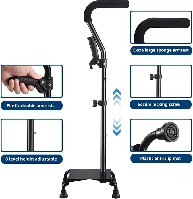 Stair Climbing Assist Cane for Elderly People, Step-Type Stair Walker Stair Walkers for Seniors Stair Lift Stability Cane