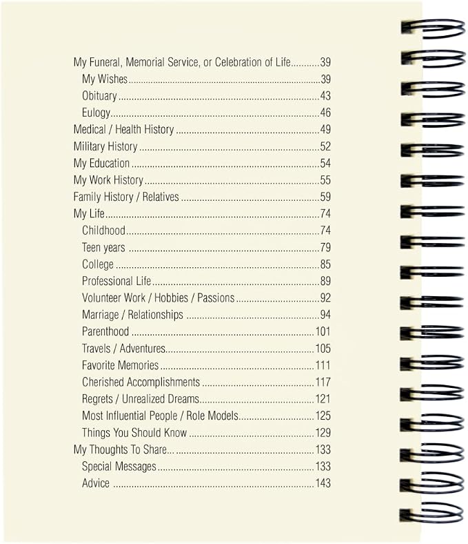 Write it Down Series by Journals Unlimited, Guided Journal, When I'm Gone, My Info, Wishes & Thoughts, Full-Size 7.5"x 9", Kraft Hard Cover, Made in USA