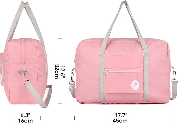For Spirit Airlines Personal Item Bag Foldable Travel Duffel Bag Tote Carry on Luggage Duffle Overnight for Women and Men