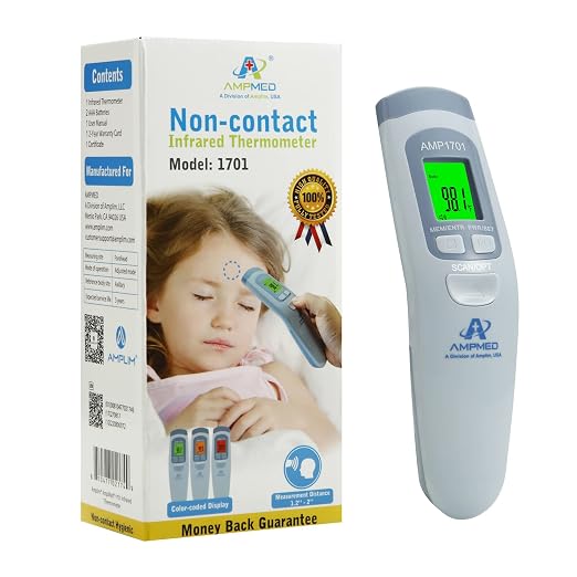 Medical Grade No-Touch Forehead Thermometer | For Adults, Kids, Baby, Non-Contact Digital Infrared Fever Detection